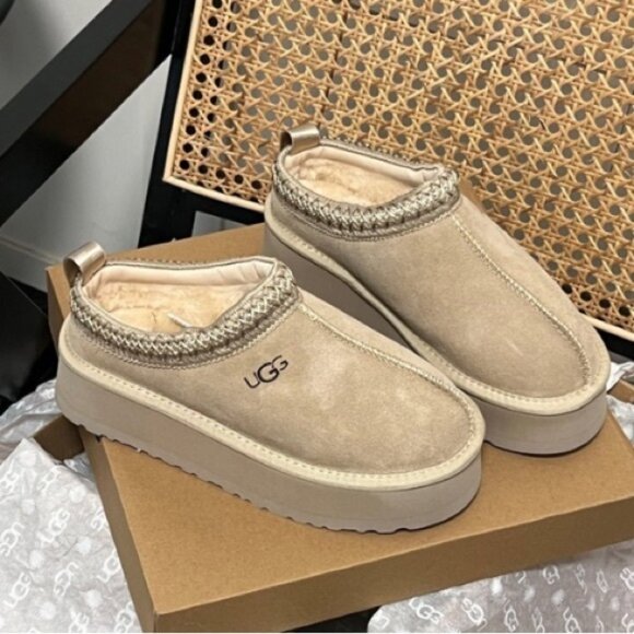 Ugg Tazz Tasman Platform Slippers Beautiful Mustard Seed - Picture 5 of 5